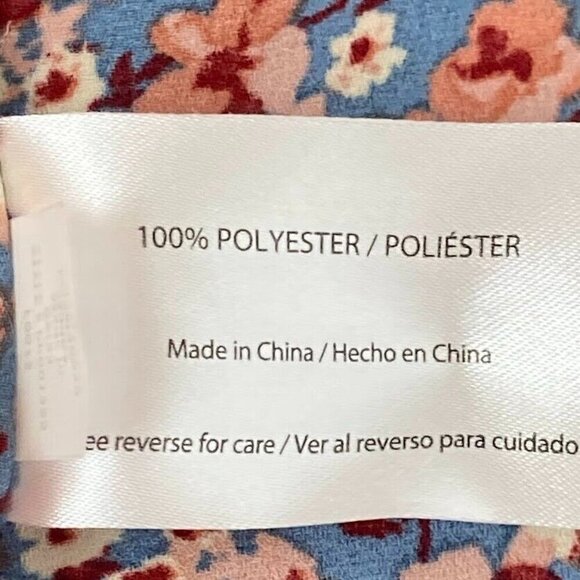 Peace & Pearls Floral Lightweight Blouse Ditsy Boho Cottage Core Peasant XL - Picture 6 of 6